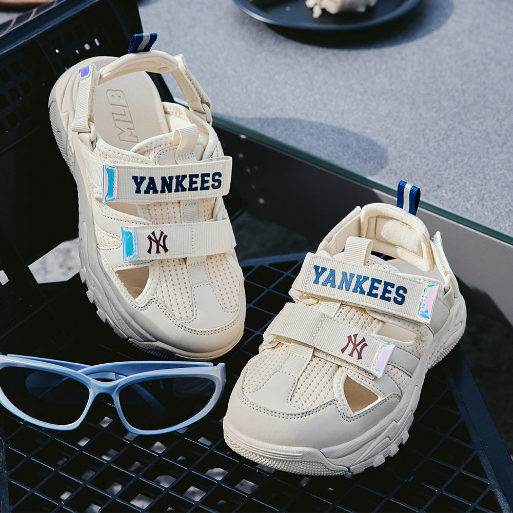 MLB KIDS 涼鞋 童鞋  Chunky Mask系列 紐約洋基隊 (7ASDCB143-50IVS)