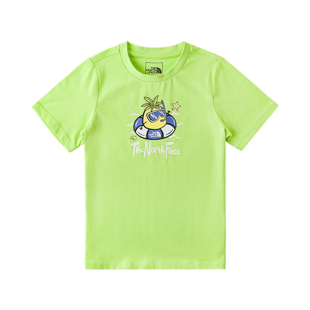 【10/24 12點週末限定】The North Face北面兒童綠色可愛鳳梨趣味印花短袖T恤｜88HBPOV