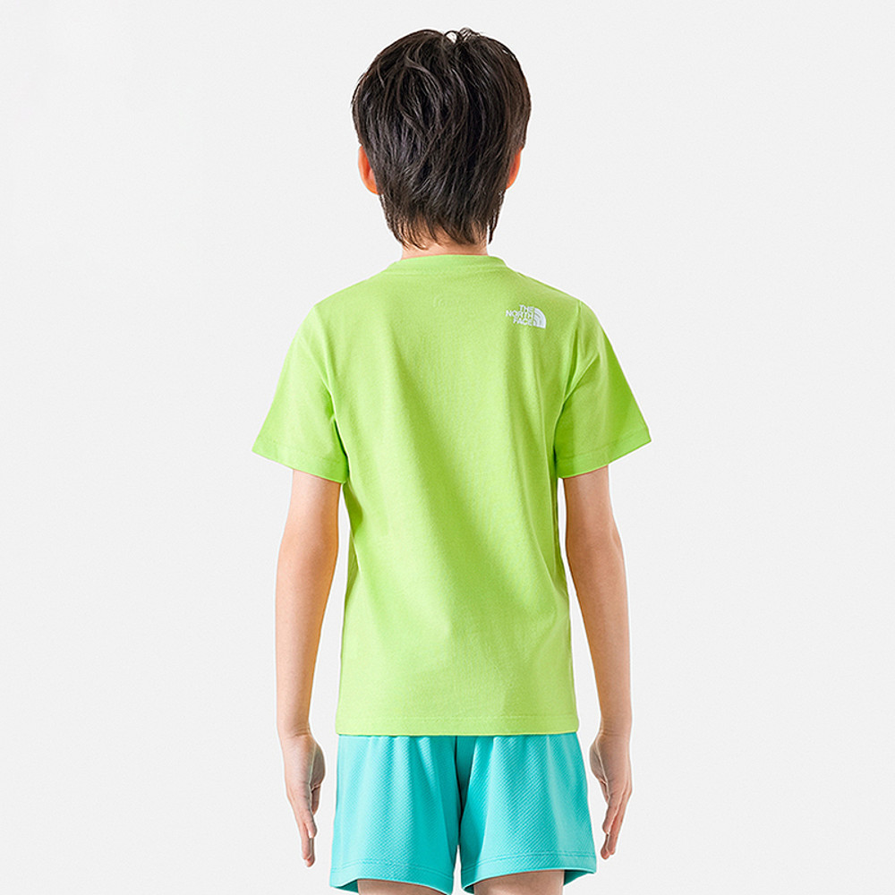 【10/24 12點週末限定】The North Face北面兒童綠色可愛鳳梨趣味印花短袖T恤｜88HBPOV