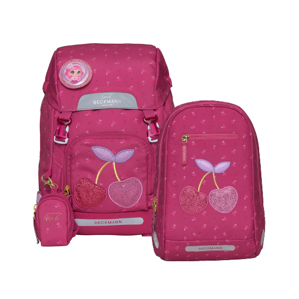 Classic 22L 兒童護脊書包+Gym 12L輕便後背包 - 甜美櫻桃