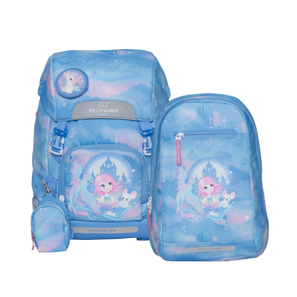 Classic 22L 兒童護脊書包+Gym 12L輕便後背包 - 童話城堡