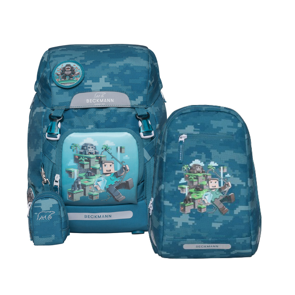 Classic 22L 兒童護脊書包+Gym 12L輕便後背包 - 3D叢林冒險