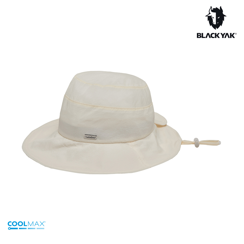 【BLACKYAK】女 輕量漁夫帽(象牙白)-夏季防曬 涼感材質 時尚防曬遮陽帽|DB1WAF01|2BYHTS4501