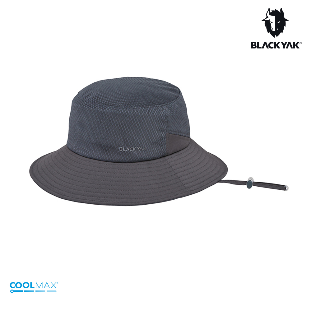 【BLACKYAK】MESH超透氣圓盤帽(黑色)-夏季遮陽帽 透氣網眼 中性款|DB1NAF06|2BYHTS4919