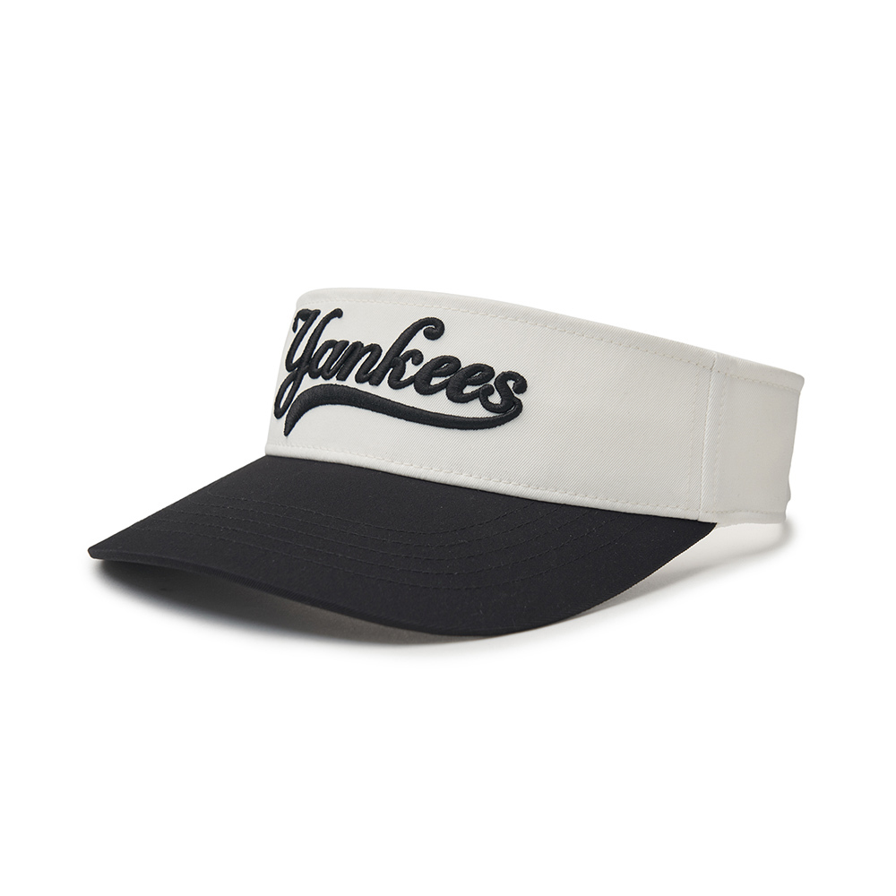 MLB 可調式遮陽帽 空頂帽 紐約洋基隊 (3ASC00643-50BKS)