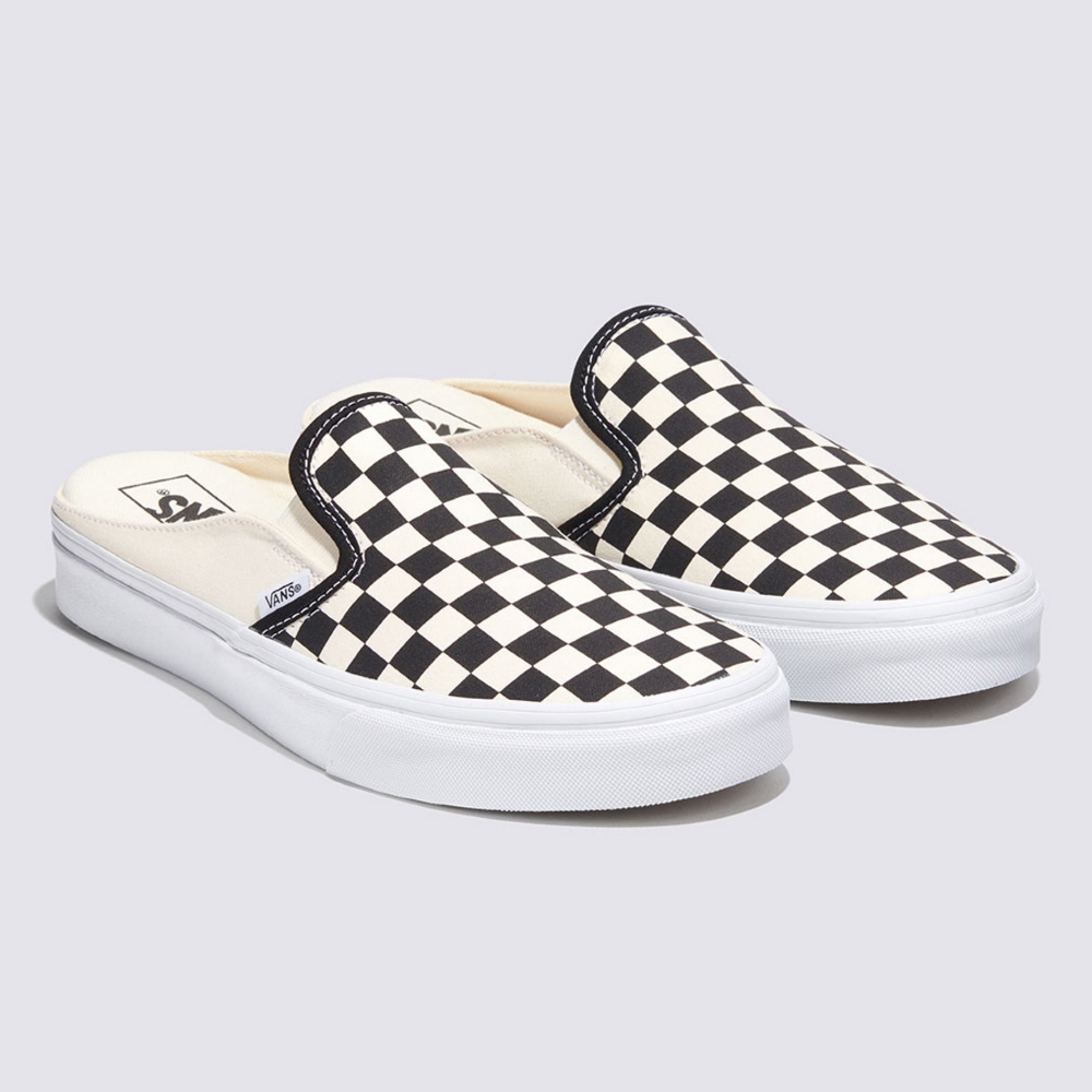 UA Classic Slip-On Mule 黑白色棋盤格懶人拖鞋