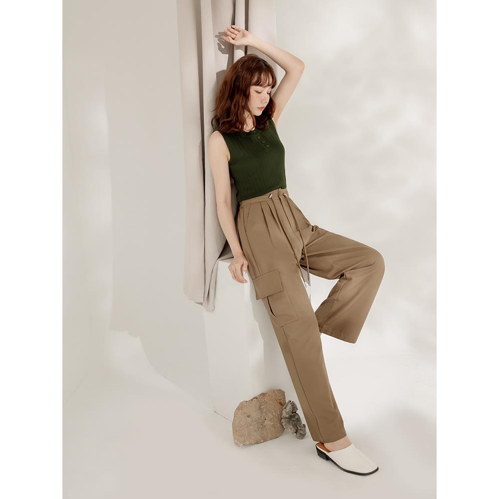 断捨離sale❣️BEIGE. カーキ ノーカラージャケット　2サイズ 簡單· 經典· 百搭任選8折起| 女裝商品推薦| OB嚴選