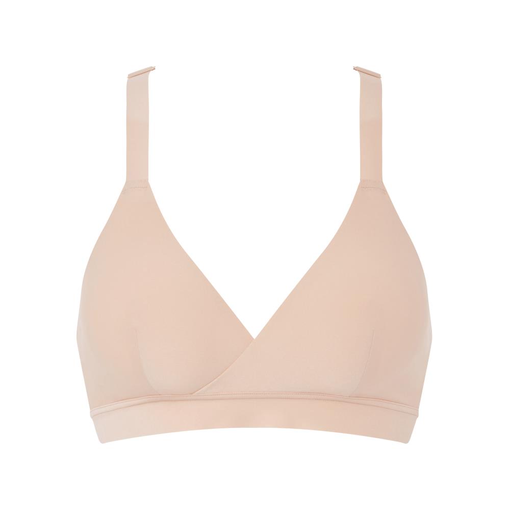 網路獨賣【Chantelle Lab】無鋼圈哺乳內衣>SML罩杯>粉膚色(19P20_01N)【Pure Maternity】