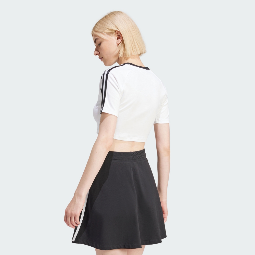 3-STRIPES 短版短袖上衣