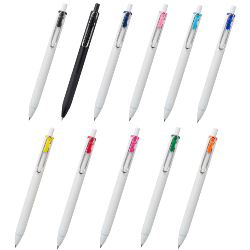 三菱 uni-ball one 超細自動鋼珠筆 UMNS-05-(黑/粉紅/橘/綠/黃/天空藍/槍黑/深藍/藍/淡粉/紅)