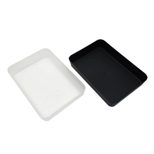 時尚收納盤-L 白/黑