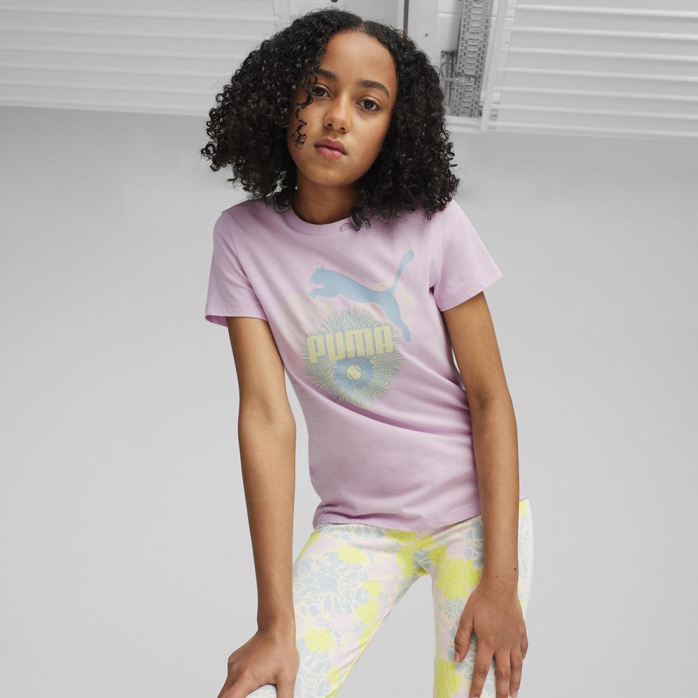 PUMA 基本系列Match Point圖樣短袖T恤 女童