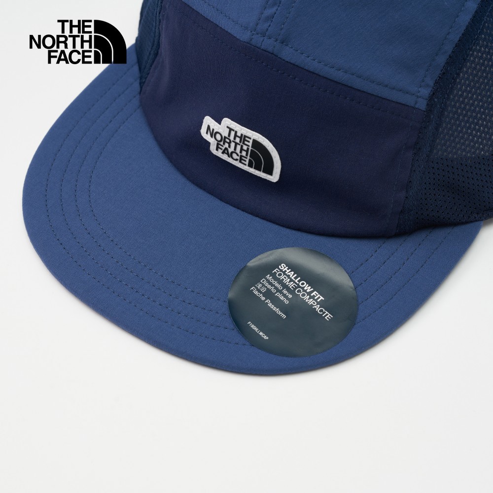 【10/27 12點限時搶購】The North Face北面男女款藍色黑色貼片式LOGO休閒五分帽｜5FXJ926