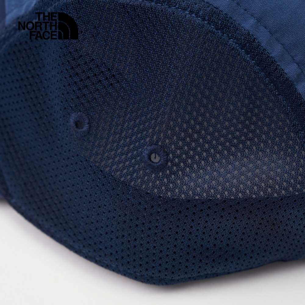 【10/27 12點限時搶購】The North Face北面男女款藍色黑色貼片式LOGO休閒五分帽｜5FXJ926