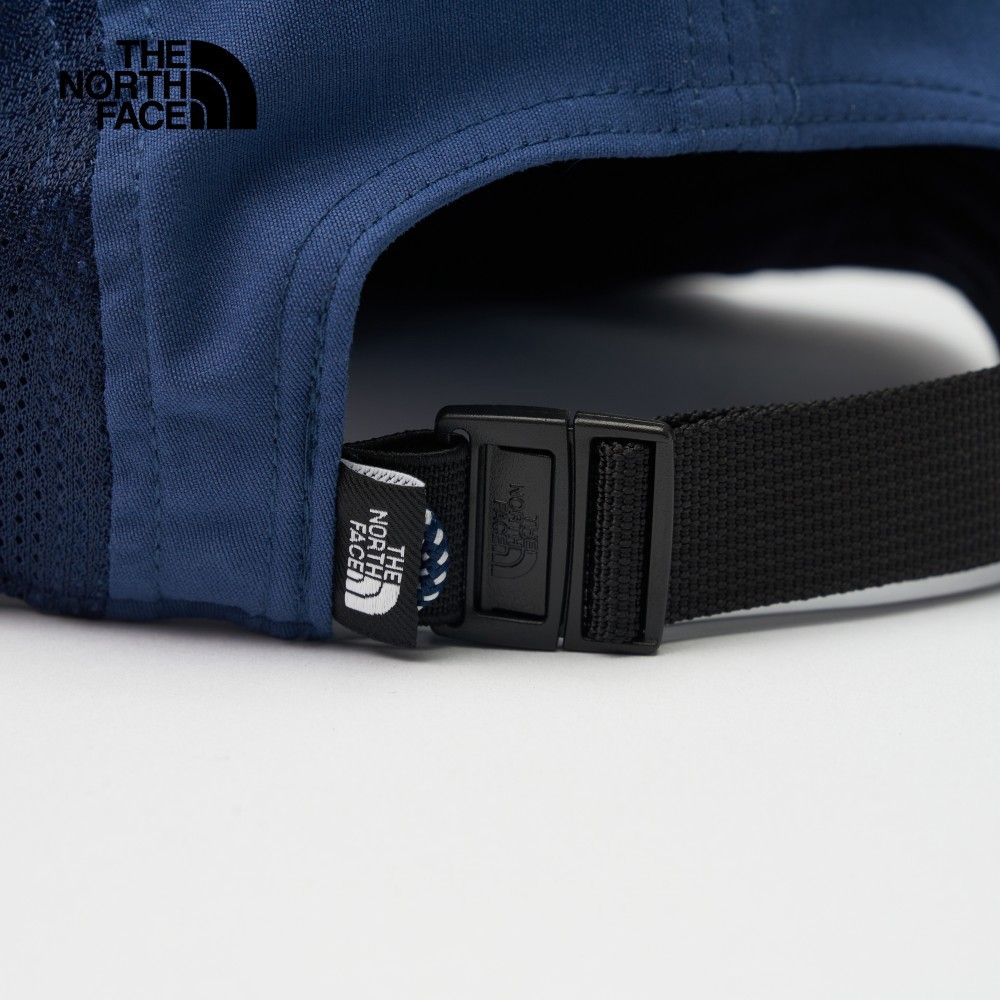 【10/27 12點限時搶購】The North Face北面男女款藍色黑色貼片式LOGO休閒五分帽｜5FXJ926