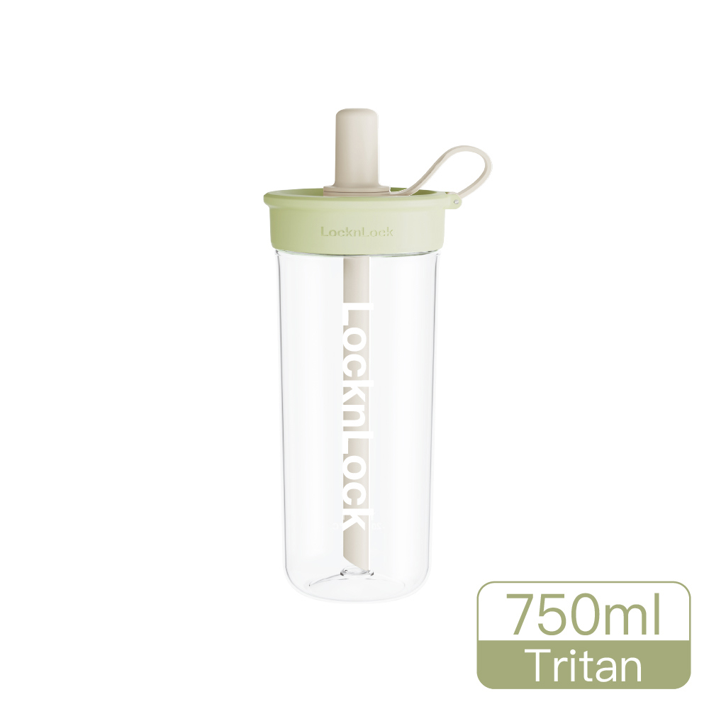 樂扣樂扣嚼對FUN飲吸管杯750ml/俏皮開心果(ABF896LGRN)