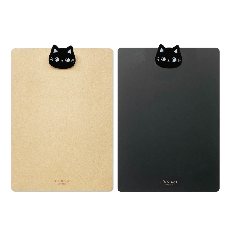 O-Cat 木質板夾 A4-原木/黑