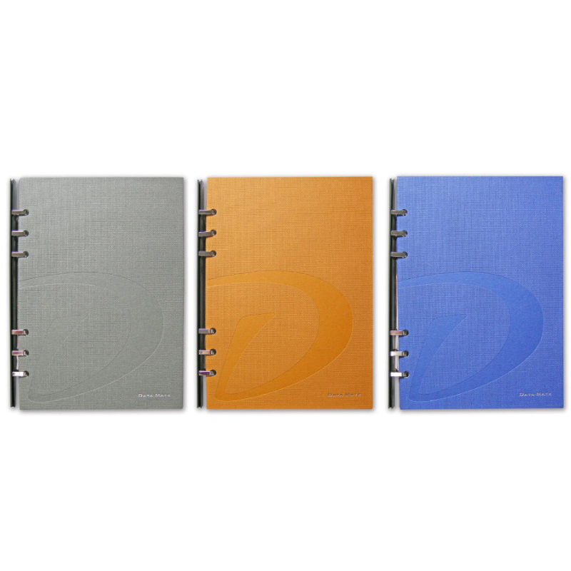 DATA MATE 輕巧時尚 創意筆記本 A5(DM-616)-灰色/橙色/亮藍