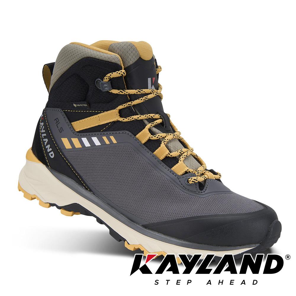 【義大利Kayland】女款Strider Mid Gore-Tex防水中筒登山健行鞋(KL-018024185灰黃/防水鞋/郊山健行/防水登山鞋)