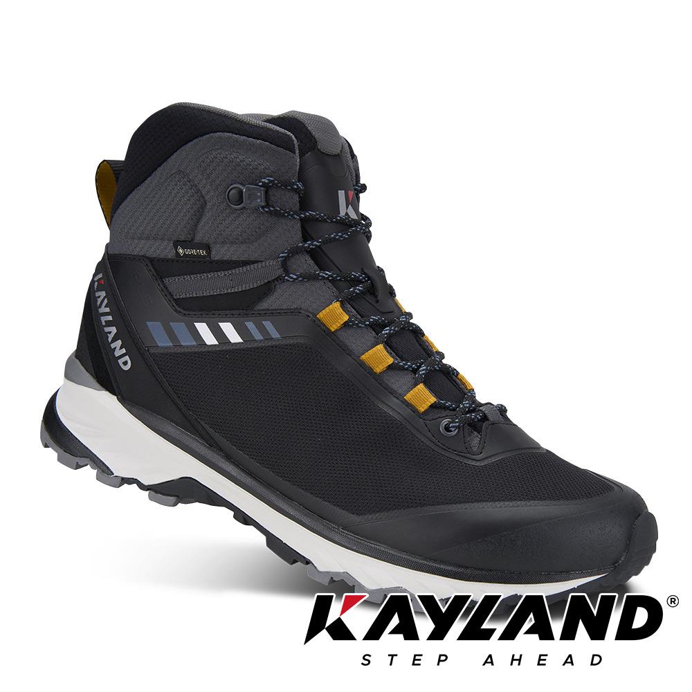 【義大利Kayland】男款Strider Mid Gore-Tex防水中筒登山健行鞋(KL-018024180黑/防水鞋/郊山健行)