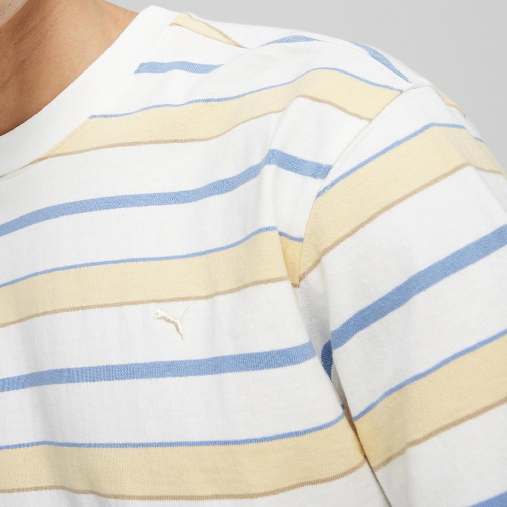 PUMA 流行系列MMQ條紋短袖T恤 男性