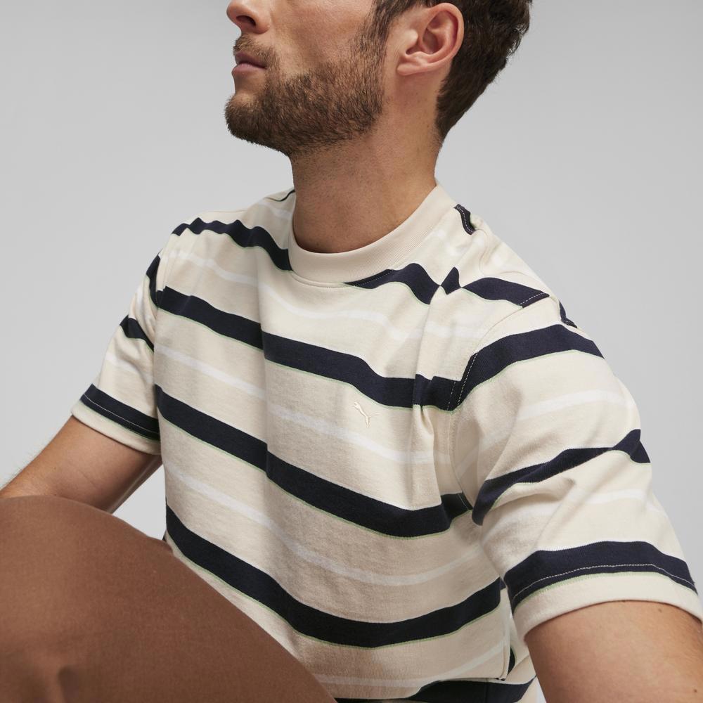 PUMA 流行系列MMQ條紋短袖T恤 男性