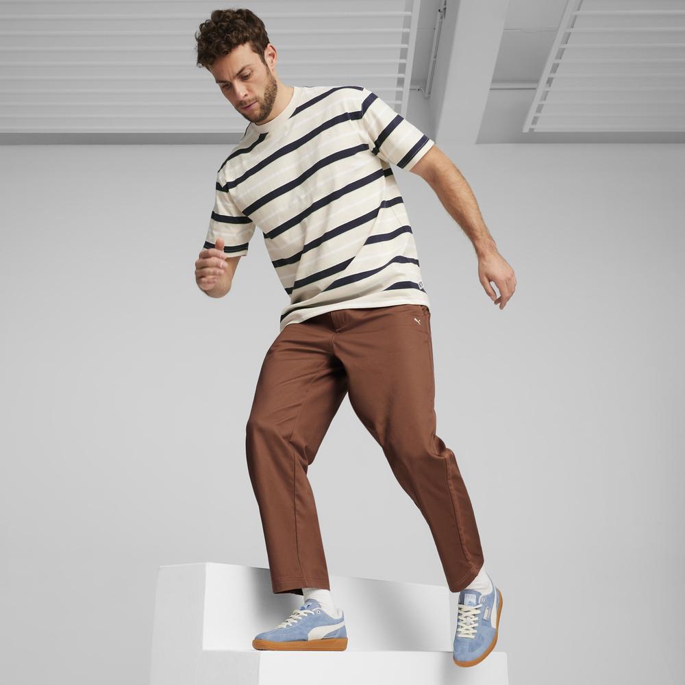 PUMA 流行系列MMQ條紋短袖T恤 男性