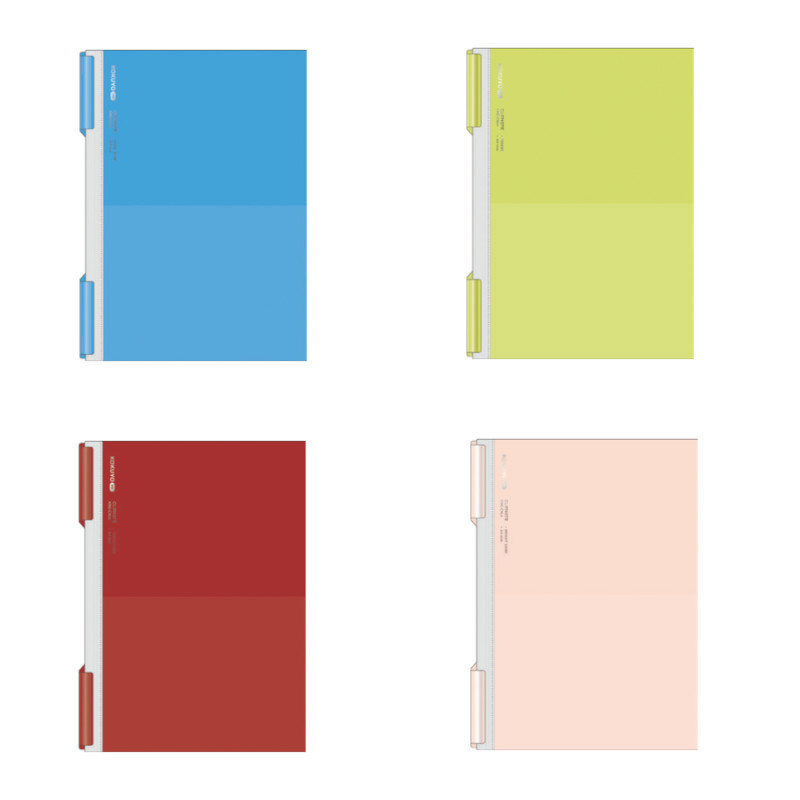 KOKUYO ME 文件夾A4-泳池藍/粉紅沙灘/跑道紅/網球綠