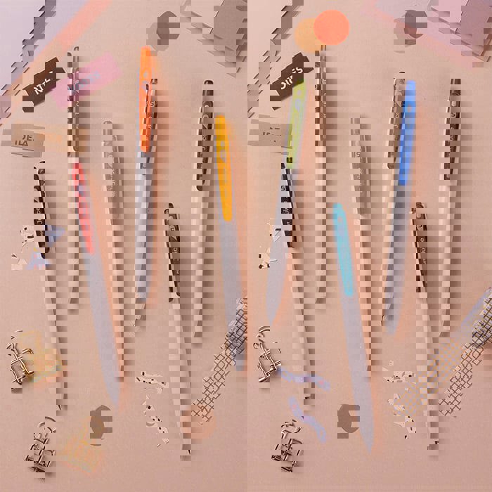 百樂PILOT Juice 經典色果汁筆(0.5mm)-紅/橘/黃/卡其/綠/藍