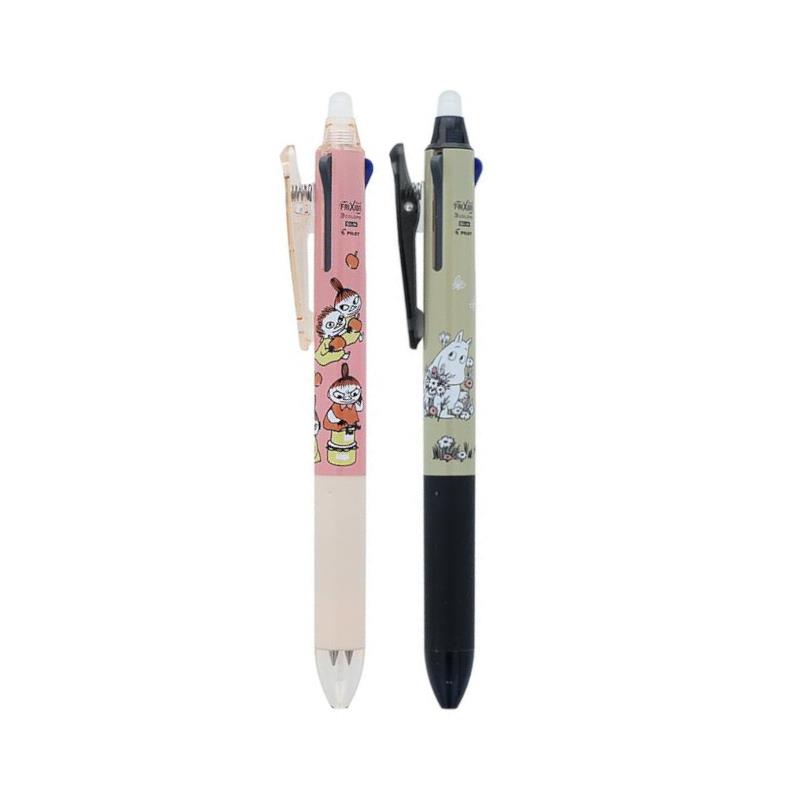 百樂PILOT x 嚕嚕米 三色按鍵魔擦筆(0.38mm)-小不點/嚕嚕米朋友