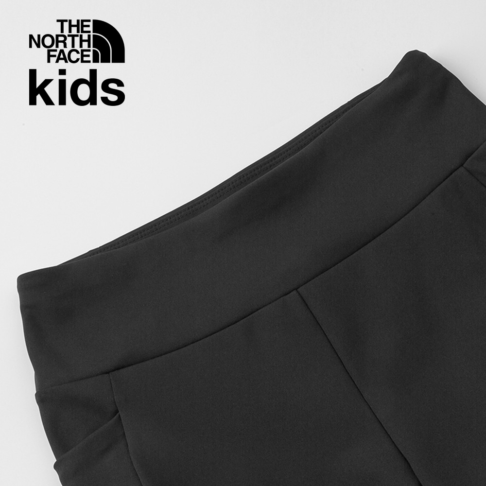The North Face北面兒童UPF黑色防曬舒適彈力褲腰緊身褲｜86XVJK3