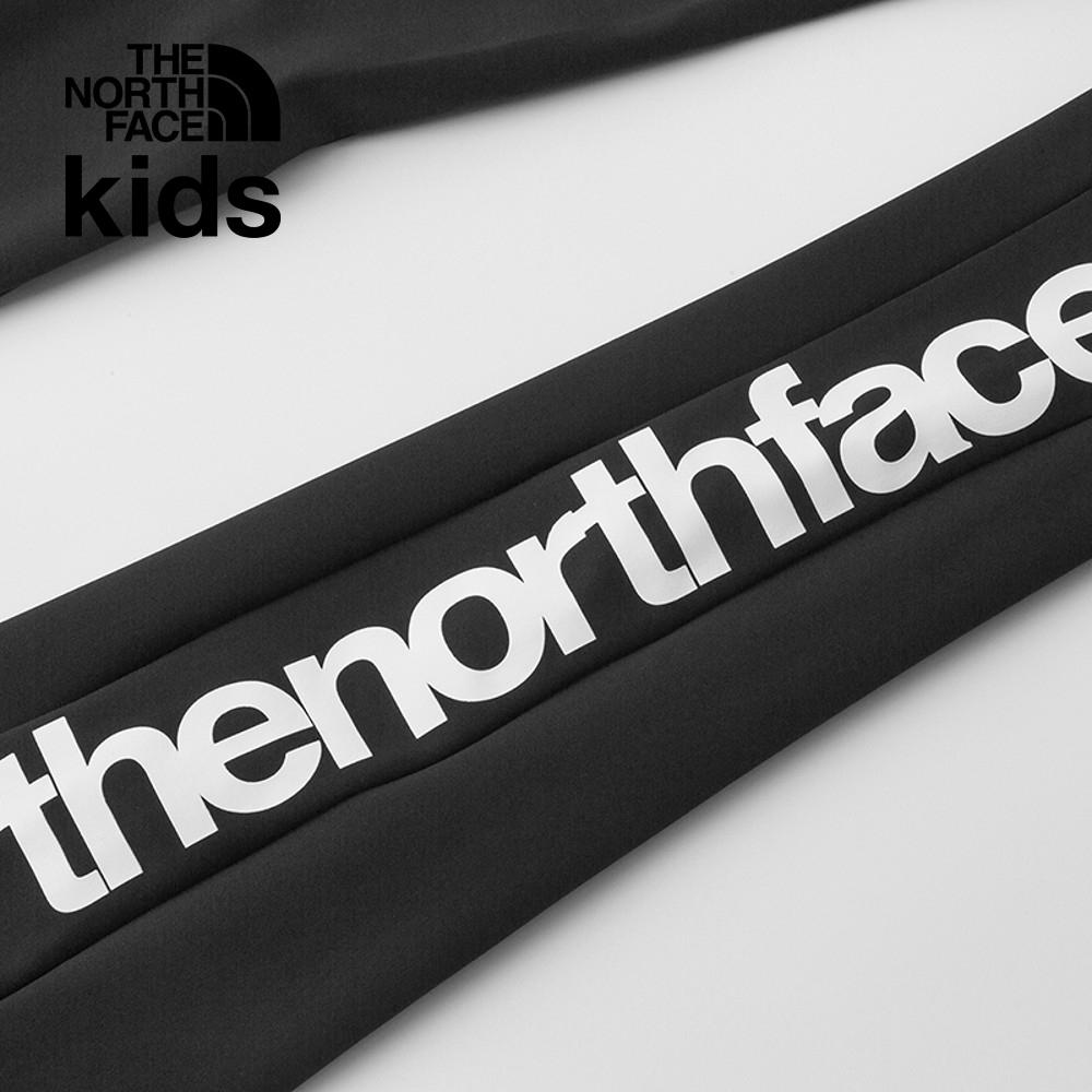 The North Face北面兒童UPF黑色防曬舒適彈力褲腰緊身褲｜86XVJK3