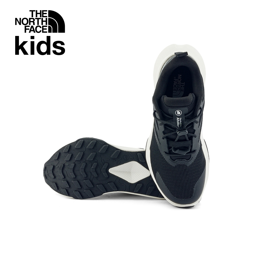 The North Face北面兒童黑色抓地透氣舒適耐穿休閒野跑鞋｜83O4KT0