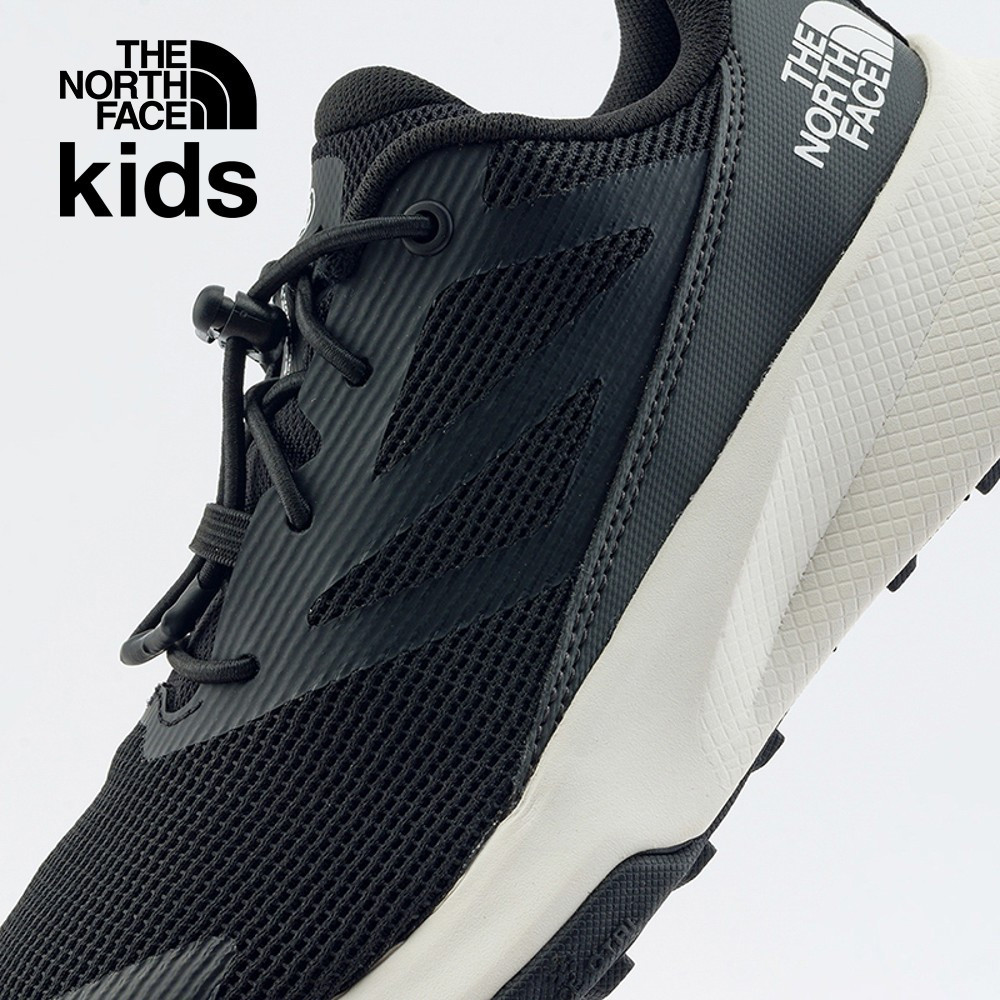 The North Face北面兒童黑色抓地透氣舒適耐穿休閒野跑鞋｜83O4KT0