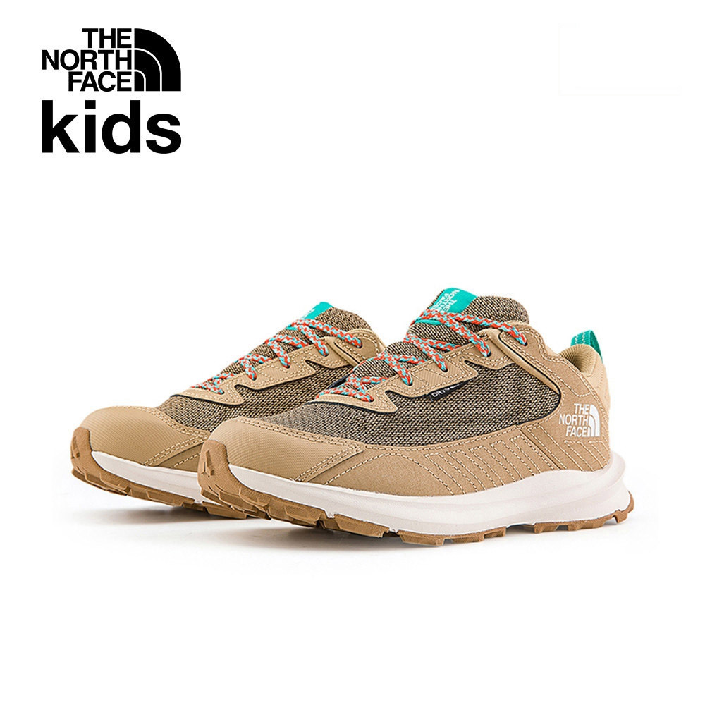 The North Face北面兒童卡其色防水透氣舒適耐穿休閒徒步鞋｜5LXGV7O