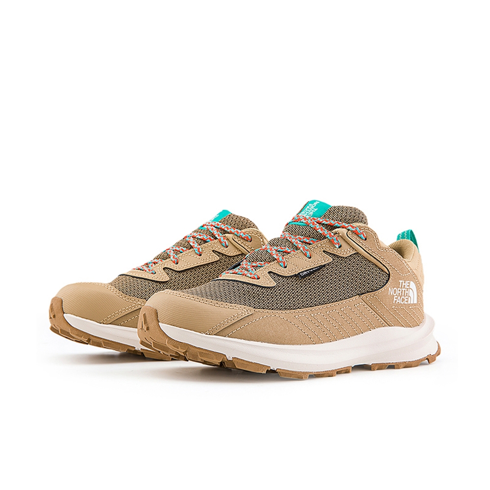 The North Face北面兒童卡其色防水透氣舒適耐穿休閒徒步鞋｜5LXGV7O