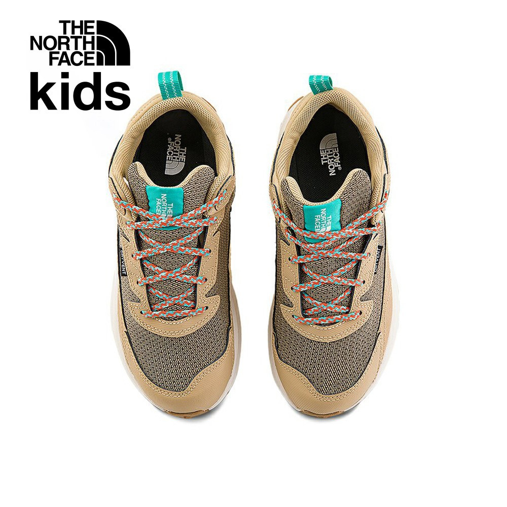 The North Face北面兒童卡其色防水透氣舒適耐穿休閒徒步鞋｜5LXGV7O