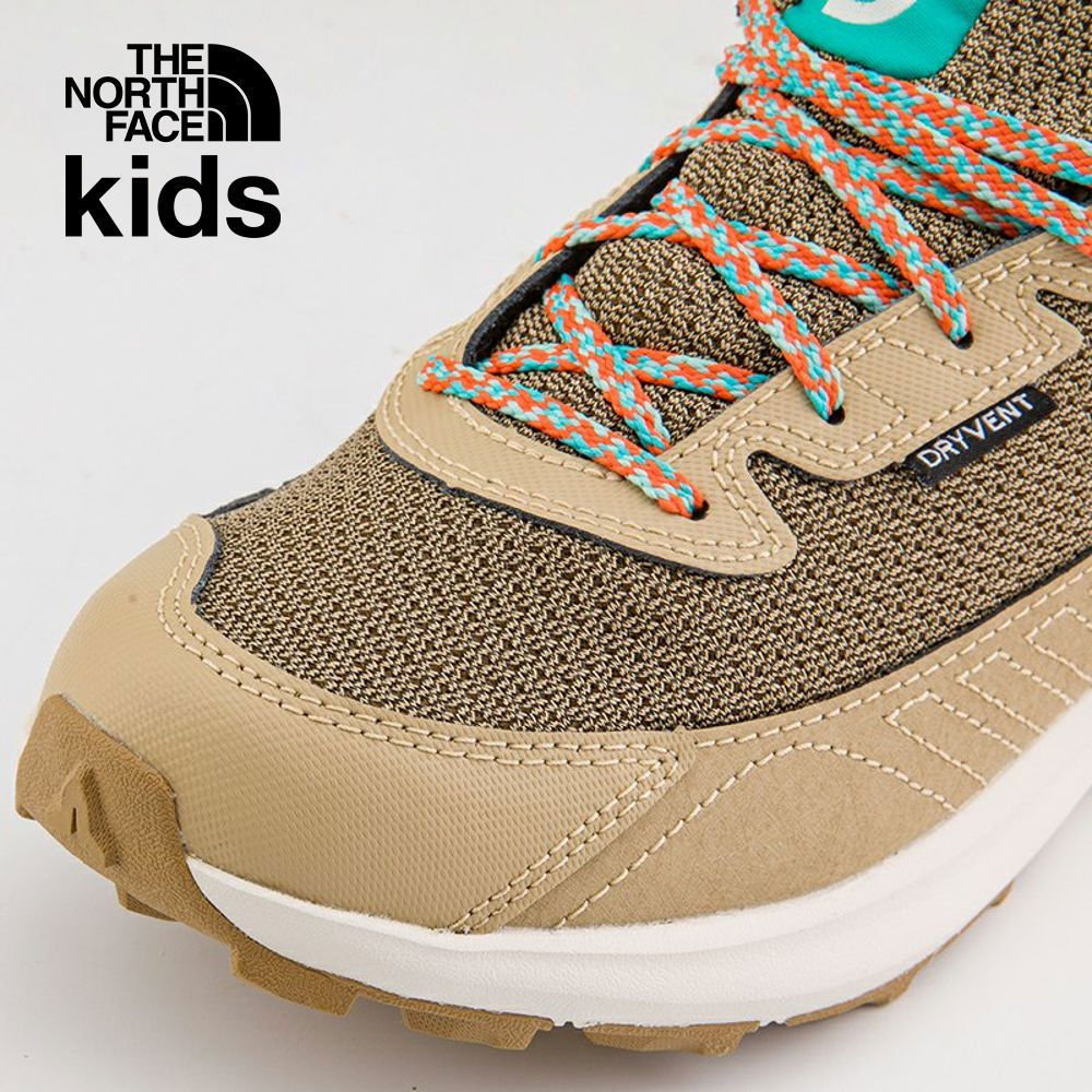 The North Face北面兒童卡其色防水透氣舒適耐穿休閒徒步鞋｜5LXGV7O