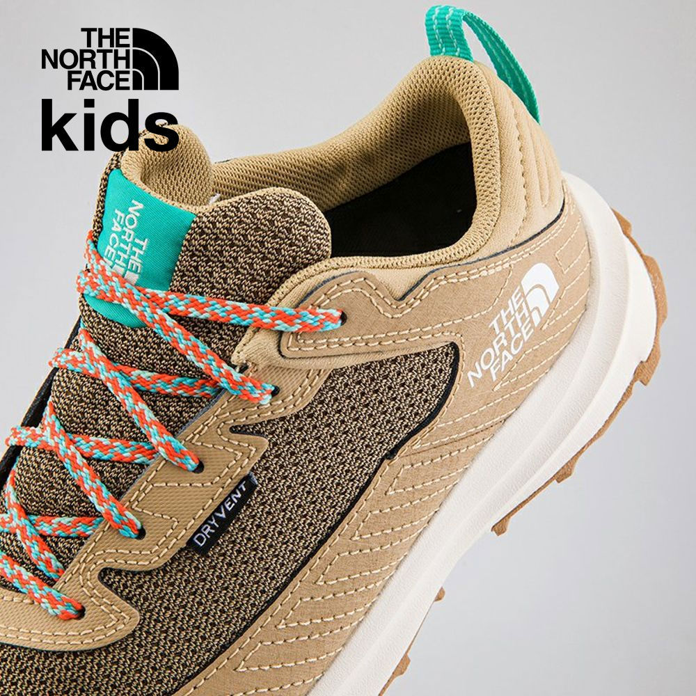The North Face北面兒童卡其色防水透氣舒適耐穿休閒徒步鞋｜5LXGV7O