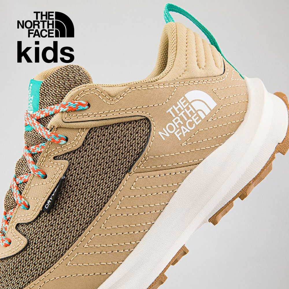 The North Face北面兒童卡其色防水透氣舒適耐穿休閒徒步鞋｜5LXGV7O