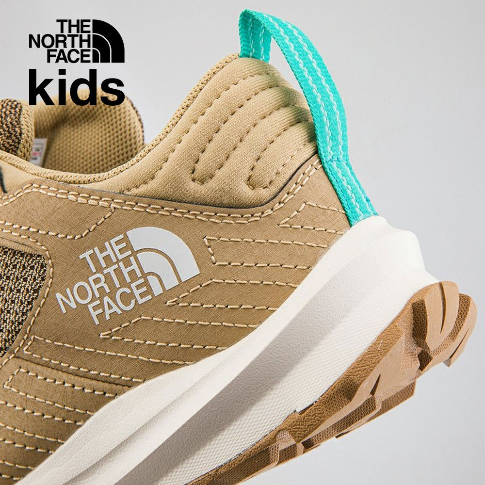 The North Face北面兒童卡其色防水透氣舒適耐穿休閒徒步鞋｜5LXGV7O