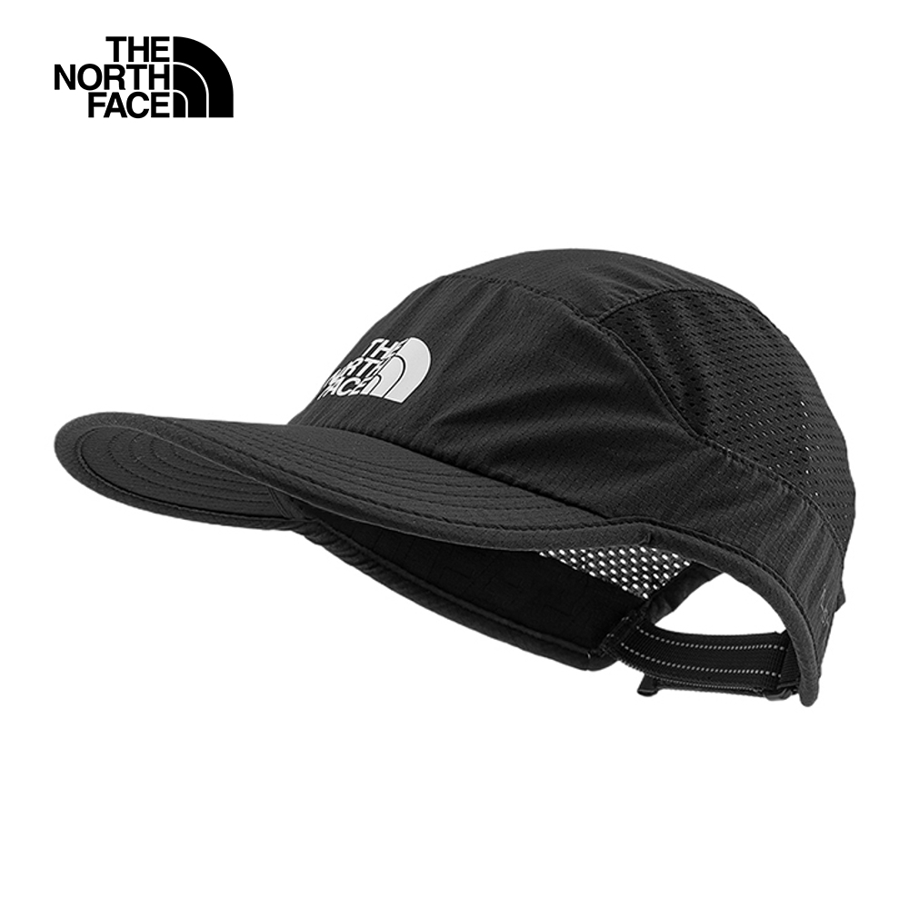 The North Face北面男女款UPF黑色吸濕排汗防曬運動帽｜876JJK3
