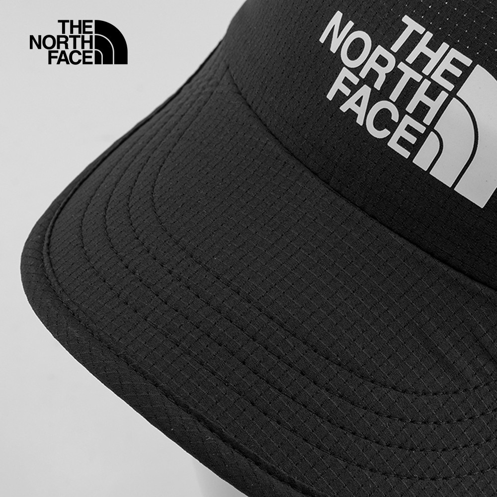 The North Face北面男女款UPF黑色吸濕排汗防曬運動帽｜876JJK3