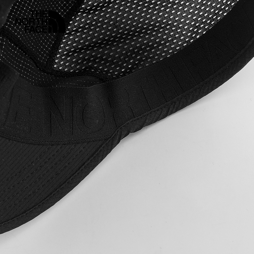 The North Face北面男女款UPF黑色吸濕排汗防曬運動帽｜876JJK3