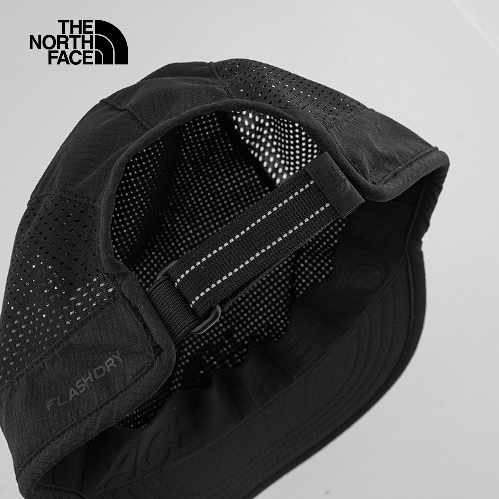 The North Face北面男女款UPF黑色吸濕排汗防曬運動帽｜876JJK3