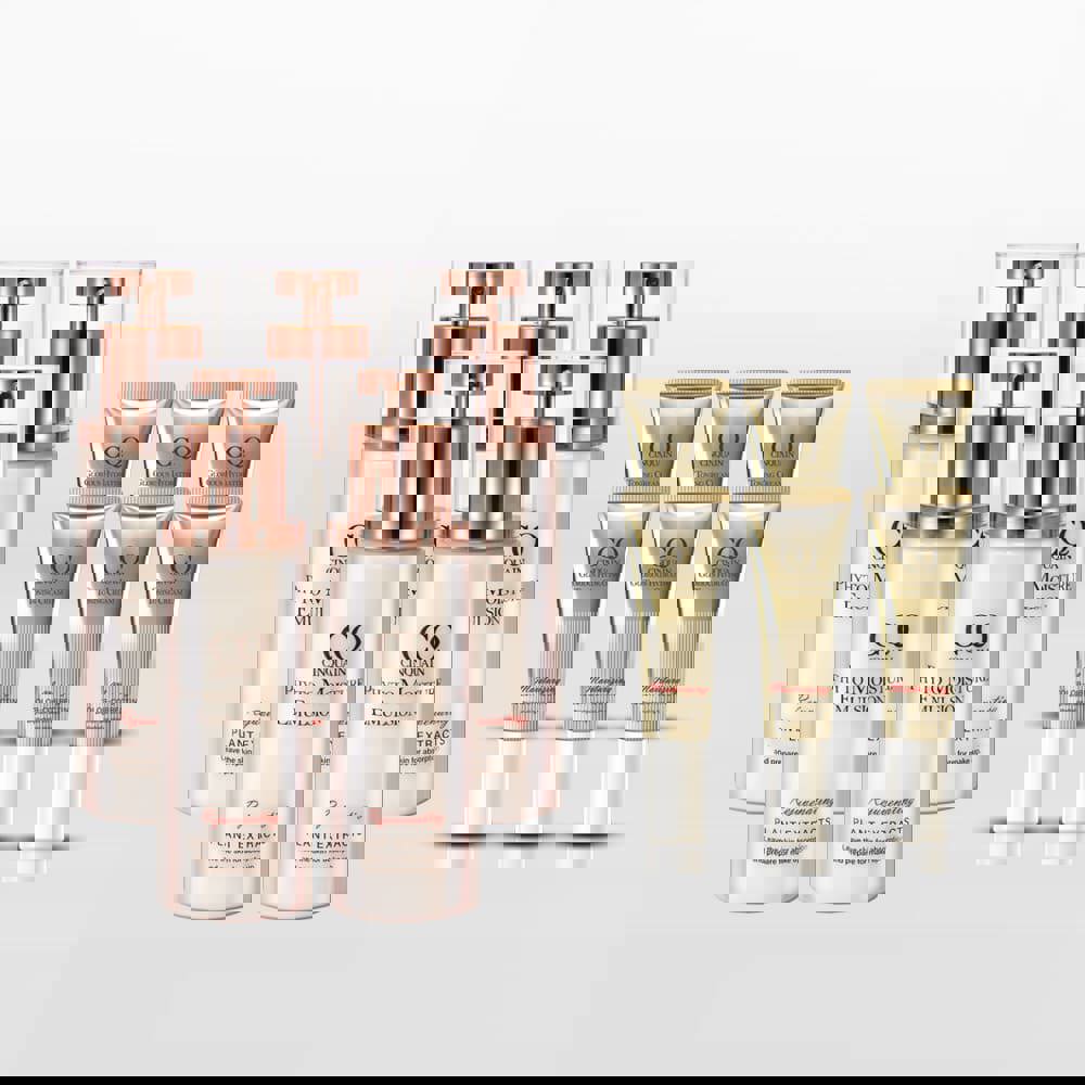 【買5送4】CQ思珂 全能乳草本滋養光澤精華乳5入 送璀璨素顏霜(隨身版)*4 -(共9件)