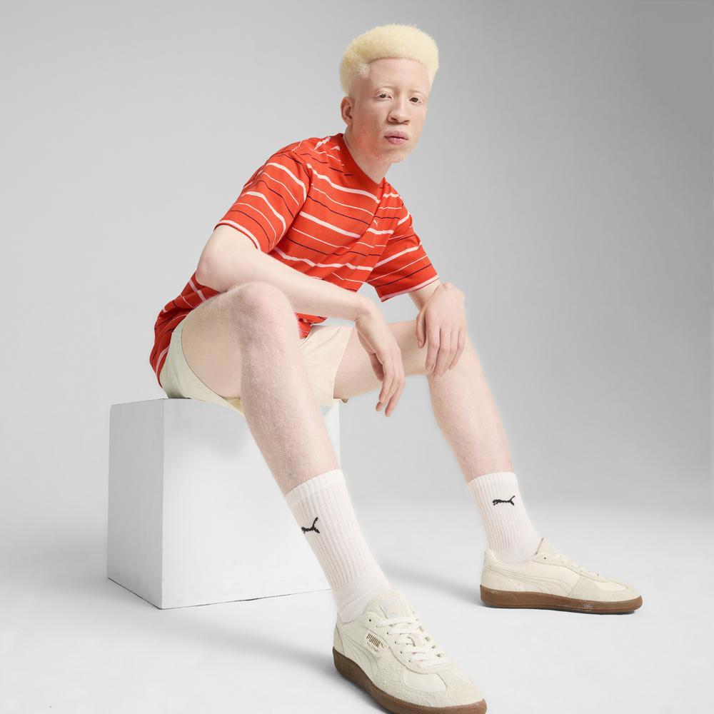 PUMA 流行系列MMQ條紋短袖T恤 男性