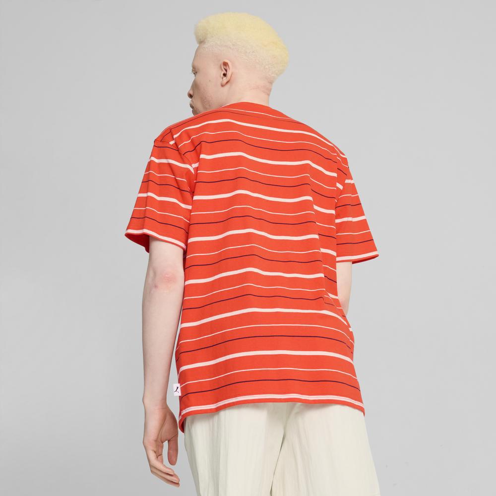 PUMA 流行系列MMQ條紋短袖T恤 男性