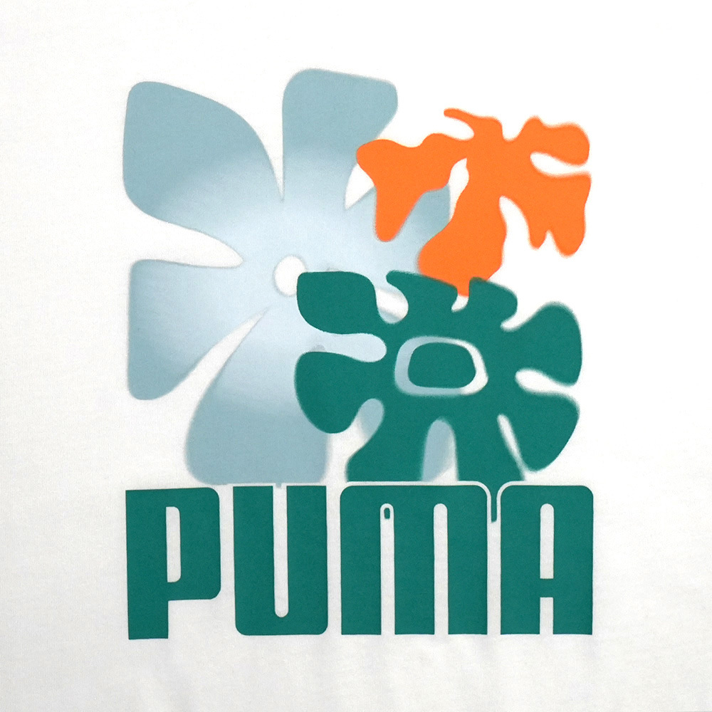 PUMA 基本系列花朵圖樣短袖T恤 男性
