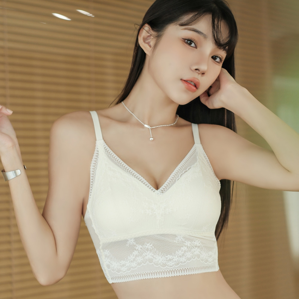 【輕漾蕾絲】BRA TOP蕾絲短版小可愛 2色 E10033